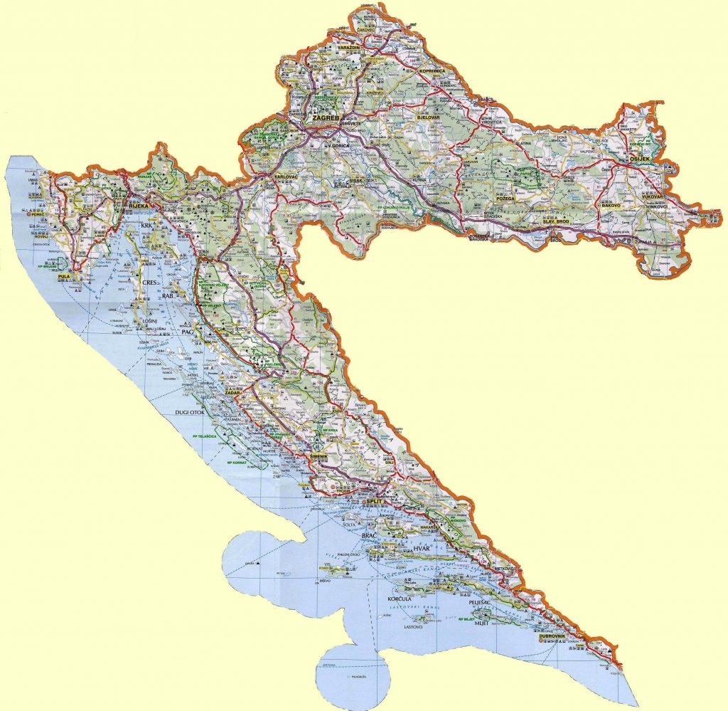 Map Of Croatia Peerby Auth